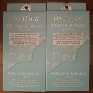 NIB 2 Pacifica Reusable Mask Brow, 100% Silicone